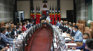 Reuniaun Konsellu Ministru sira iha Palasiu Governu.