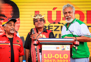 Sekretáriu Jerál FRETILIN, Marí Bin Amude Alkatiri, Prezidente Repúblika (PR), Francisco Guterres ‘Lú Olo’, Prezidente Partidu Congresso Nacional de Recosntrução de Timor (CNRT), Kay Rala Xanana Gusmão.