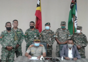 Xefe Estadu Maior Forsa Armada, Brigadeiro Jenerál, Calisto Santos &quot;Coliati&quot; (karuk), anunsia lista naran kandidatura foun membru F-FDTL, iha Sala Auditóriu kuartel Fatuhada, kuarta (15/09). 