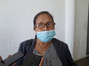 Sekretária Meza Komisaun Permanente (SMKP), Deputada Domingas dos Santos.