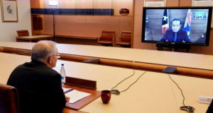 Primeiru Ministru (PM) Austrália, Scott Morrison hala’o ekontru husi virtual ho Primeiru-Ministru (PM), Taur Matan Ruak iha loron kinta (17/02).