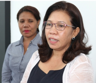 Ministra Finansas VIII Governu Konstitusional, Sara Lobo Brites ko&#039;alia hela ba midia iha fulan hirak ba kotuk