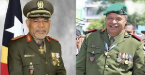 Xefe Estadu-Maior-Jenerál Falintil-Forsa Defeza Timor-Leste (F-FDTL), Tenente Jenerál Reformadu Tito da Costa Cristovão ‘Lere Anan Timur’ ho Xefe Estadu-Maior-Jenerál F-FDTL Interinu, Major-Jenerál Domingos Raul ‘Falur Rate Laek’.