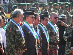 Eis Lider FALINTIL sira nia hamutuk iha komemorasaun loron veteranus nian