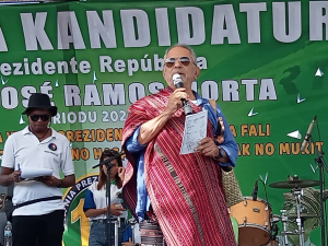 Kandidatu Prezidente Repúblika (PR) períodu 2022-2027, José Ramos Horta.