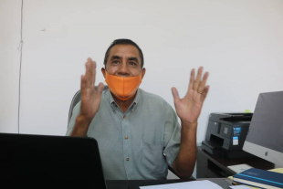 Administradór Munisípiu Kovalima, Afonso Nogueira Nahak koalia hela ba jornalísta www.tempotimor.com iha kna&#039;ar fatin, iha administrasaun munisípiu Kovalima, tersa (02/09)