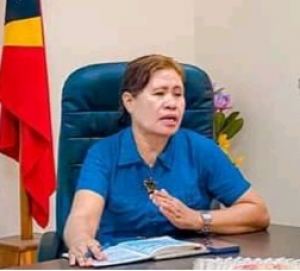 Diretora Servisu Saúde Munisípiu Díli (SSMD), Agostinha de Jesus Segurado.