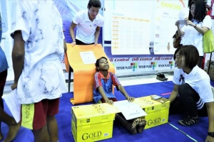 JICA Volunteers demonstrating their activities during the Saturday celebrations in Timor Plaza in Dili