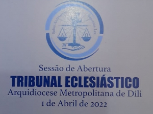 Serimónia aberura ba Tribunál Eklesiastiku iha Arkedioseze Metropolitanu Dili.