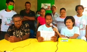 Klibur Unidade Juventude hamutuk ho Apoiante Juventude Na&#039;in-Feto, Aldeia Markoni, Suku Fatuhada, hala&#039;o hela konferensia imprensa, sesta (18/02.)